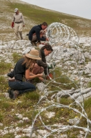 Building of the fence