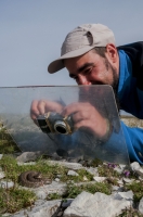 Mátyás with Vipera (ursinii) graeca