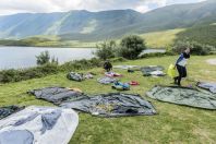 Tents drying, Orikum