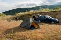 Kemp near lake Prespa