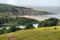 Beach at the mouth of the Veleka, Sinemorets