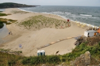 Beach at the mouth of the Veleka, Sinemorets