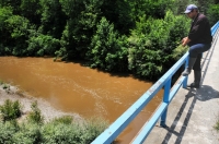 Fisherman on the Veleka river