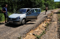 Hard terrain near Pismenovo