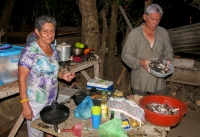 Preparation of dinner, Tarcoles