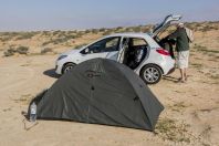 Camp in Negev desert