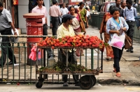 Lychee selling, Kandy