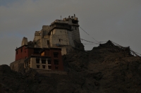 The ruined Royal Palace at Leh